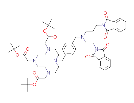 1-{4-[(2-phthalimidoethyl)(3-phthalimidoprop-1-yl)aminomethyl]phenylmethyl}-4,7,10-tris(t-butoxycarbonylmethyl)-1,4,7,10-tetraazacyclododecane