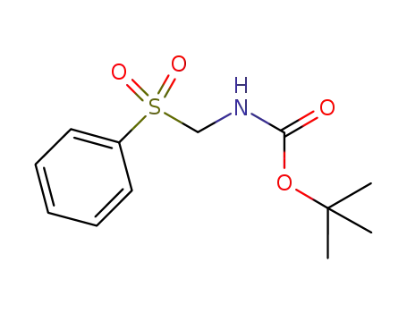Molecular Structure of 1242161-32-5 (tert-butyl ((phenylsulfonyl)methyl)carbamate)