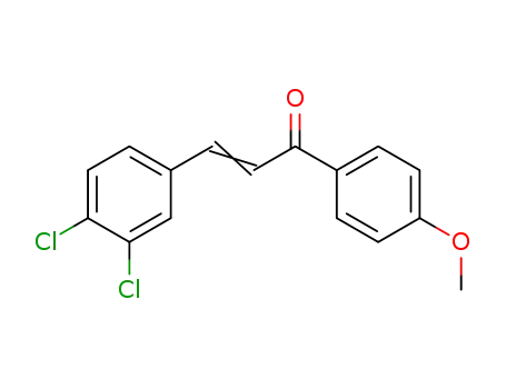 Molecular Structure of 127394-84-7 (2-Propen-1-one, 3-(3,4-dichlorophenyl)-1-(4-methoxyphenyl)-)