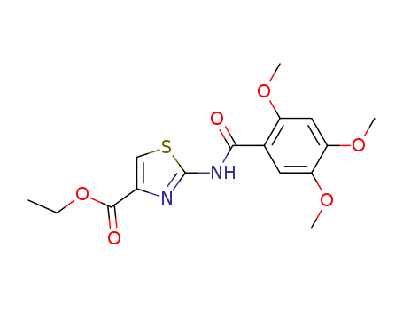 4-Thiazolecarboxylic acid, 2-[(2,4,5-trimethoxybenzoyl)amino]-, ethyl  ester