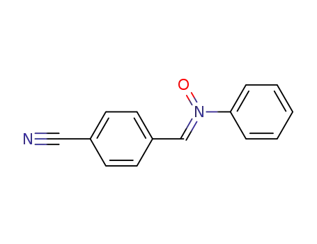 Molecular Structure of 26447-78-9 (4-{[oxido(phenyl)-lambda~5~-azanylidene]methyl}benzonitrile)