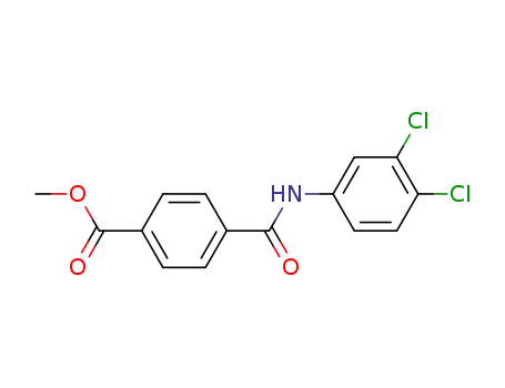 Molecular Structure of 10278-42-9 (N-(3,4-Dichloro-phenyl)-terephthalamic acid methyl ester)
