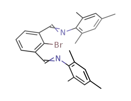 Molecular Structure of 937205-25-9 (bis(N-mesityl)-2-bromoisophthalaldimine)