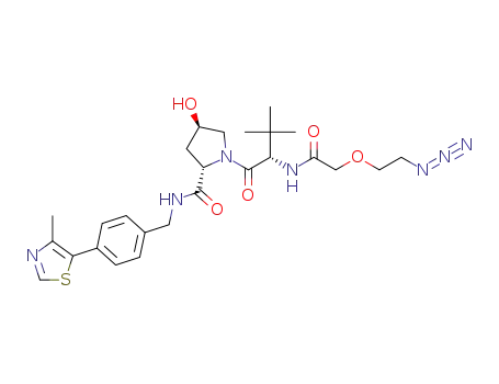 (2S,4R)-1-((S)-2-(2-(2-azidoethoxy)acetamido)-3,3-dimethylbutanoyl)-4-hydroxy-N-(4-(4-methylthiazol-5-yl)benzyl)pyrrolidine-2-carboxamide