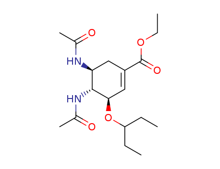 (3R,4R,5S)-ethyl 4,5-diacetamido-3-(pentan-3-yloxy)cyclohex-1- enecarboxylate