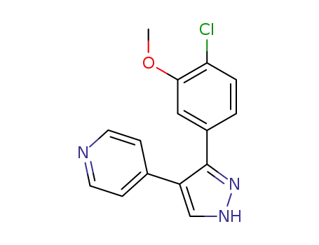4-(3-(4-chloro-3-methoxyphenyl)-1H-pyrazol-4-yl)pyridine
