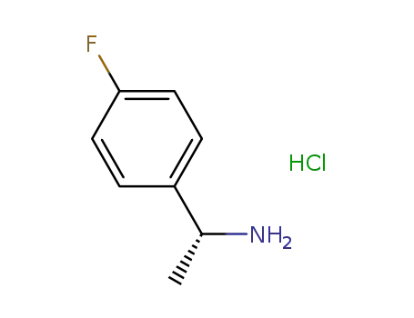 Molecular Structure of 321318-42-7 ((R)-1-(4-Fluorophenyl)ethylamine hydrochloride)