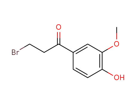 3-bromo-1-(4-hydroxy-3-methoxyphenyl)propan-1-one