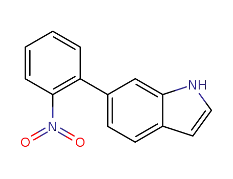 Molecular Structure of 845866-99-1 (1H-Indole, 6-(2-nitrophenyl)-)