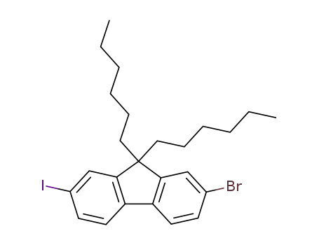 2-Bromo-9,9-dihexyl-7-iodo-9h-fluorene