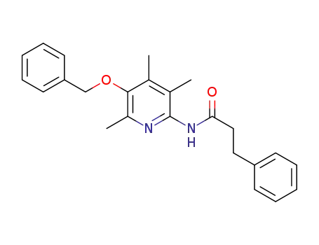 Molecular Structure of 1616249-57-0 (N-[5-(benzyloxy)-3,4,6-trimethylpyridin-2-yl]-3-phenylpropanamide)