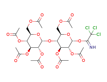 1-alpha-trichloroacetimidoyl-2,3,6-O-triacetylglucopyranosyl-4-alpha-(2′,3′,4',6'-O-tetraacetyl)glucopyranoside