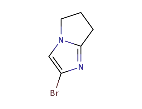 Molecular Structure of 1525619-20-8 (2-bromo-6,7-dihydro-5H-pyrrolo[1,2-a]imidazole)