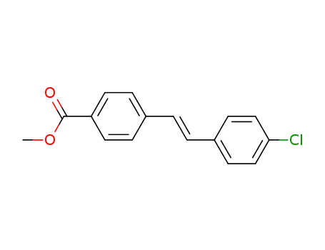 Molecular Structure of 67249-05-2 (methyl 4-[2-(4-chlorophenyl)ethenyl]benzoate)