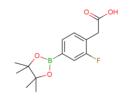 [2-fluoro-4-(tetramethyl-1,3,2-dioxaborolan-2-yl)phenyl]acetic acid