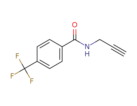 Molecular Structure of 1250690-13-1 (N-(prop-2-yn-1-yl)-4-(trifluoromethyl)benzamide)