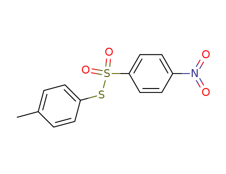 Molecular Structure of 94583-15-0 (S-(4-methylphenyl) 4-nitrobenzenesulfonothioate)