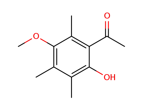 Molecular Structure of 1629168-03-1 (1-(2-hydroxy-5-methoxy-3,4,6-trimethylphenyl)ethanone)