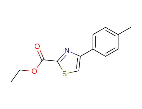 Molecular Structure of 53101-01-2 (2-Thiazolecarboxylic  acid,4-(4-methylphenyl)-,ethyl  ester)