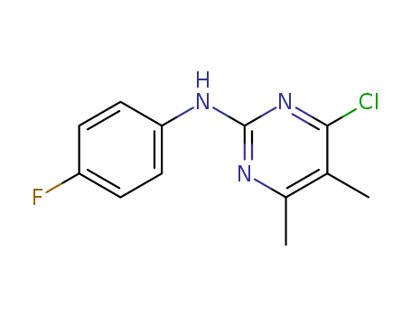 4-Chloro-2-(4-fluorophenylamino)-5,6-dimethylpyrimidine