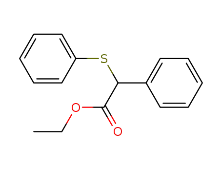 Benzeneacetic acid, a-(phenylthio)-, ethyl ester