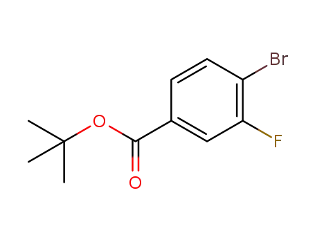 Molecular Structure of 1057961-75-7 (4-BroMo-3-fluoro-benzoic acid tert-butyl ester)