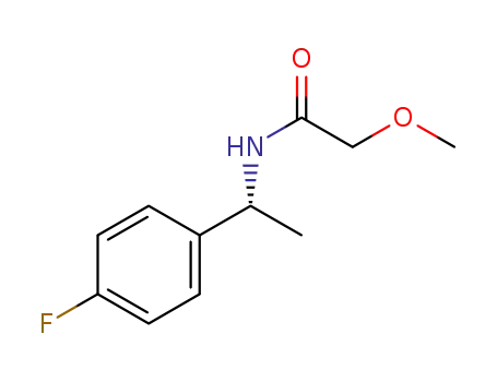 Molecular Structure of 1373832-85-9 (2-methoxy-N-[1-(4-fluorophenyl)ethyl]acetamide)