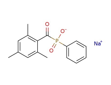 Molecular Structure of 85073-12-7 (Phosphinic acid, phenyl(2,4,6-trimethylbenzoyl)-, sodium salt)
