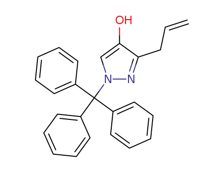 3-allyl-4-hydroxy-1-trityl-1H-pyrazole