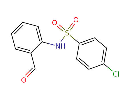 Molecular Structure of 480439-29-0 (N-(2-FORMYLPHENYL)-4-CHLORO-BENZENESULF&)