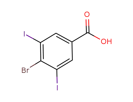 Molecular Structure of 861117-99-9 (4-Bromo-3,5-diiodobenzoic acid)