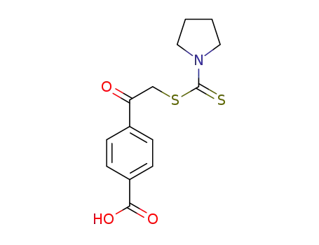 4-(2-((pyrrolidine-1-carbonothioyl)thio)acetyl)benzoic acid