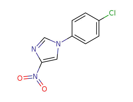 Molecular Structure of 135307-48-1 (1H-Imidazole, 1-(4-chlorophenyl)-4-nitro-)
