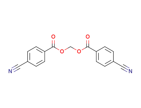 Molecular Structure of 87589-49-9 (Methandiol bis-4-cyanobenzoate)