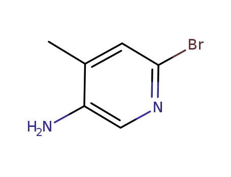 Molecular Structure of 156118-16-0 (2-BROMO-5-AMINO-4-PICOLINE)