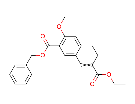 Benzoic acid, 5-[2-(ethoxycarbonyl)-1-butenyl]-2-methoxy-, phenylmethyl
ester