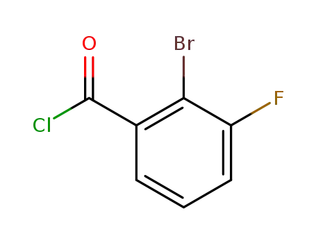 Molecular Structure of 1000339-91-2 (2-Bromo-3-fluorobenzoyl chloride)