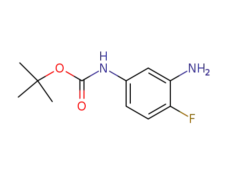 Molecular Structure of 361548-95-0 ((3-AMINO-4-FLUORO-PHENYL)-CARBAMIC ACID TERT-BUTYL ESTER)