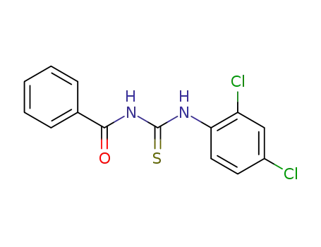 Molecular Structure of 71233-08-4 (N-benzoyl-N’-(2,4-dichlorophenyl)thiourea)