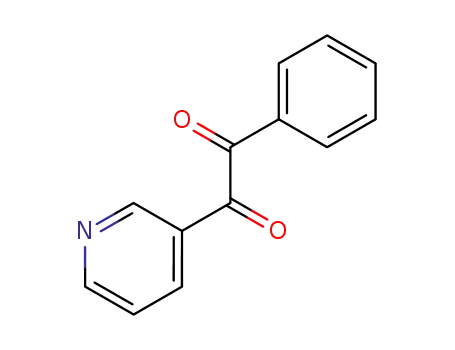 Molecular Structure of 23826-56-4 (1-PHENYL-2-(PYRIDIN-3-YL)ETHANE-1,2-DIONE)