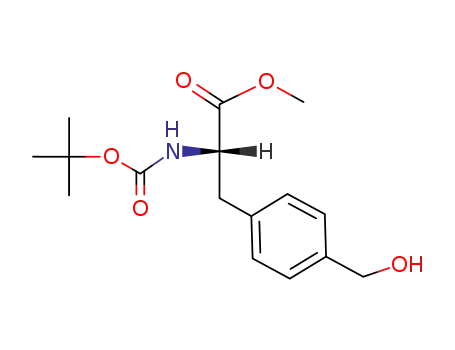 N-tert-butyloxycarbonyl-(p-hydroxymethyl)-L-phenylalanine methyl ester