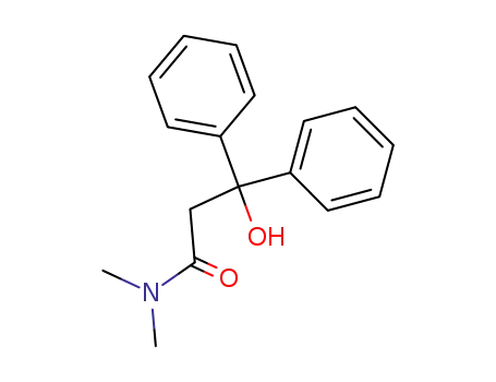 Molecular Structure of 20428-67-5 (Benzenepropanamide, b-hydroxy-N,N-dimethyl-b-phenyl-)