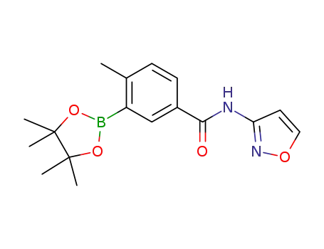 4-methyl-N-(1,2-oxazol-3-yl)-3-(4,4,5,5-tetramethyl-1,3,2-dioxaborolan-2-yl)benzamide