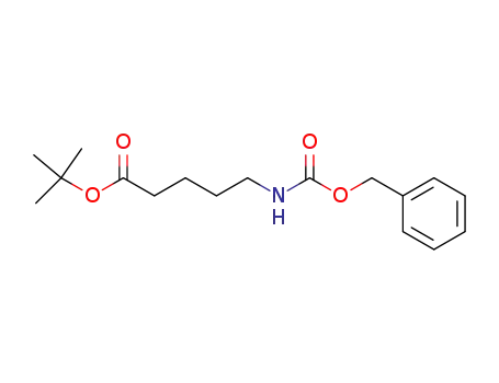 Molecular Structure of 63983-88-0 (N-5-CARBOBENZOXY-5-AMINOPENTANOIC ACID T-BUTYL ESTER)
