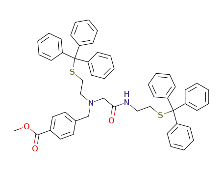 N-[4-(carbomethoxy)benzyl]-N,N'-bis[(2-triphenylmethylthio)ethyl]glycinamide