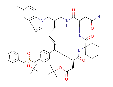 [(E)-(9S,10S,14R,18S)-10-[4-(Benzyl-tert-butoxy-phosphinoylmethyl)-phenyl]-18-carbamoylmethyl-14-(5-methyl-indol-1-ylmethyl)-8,17,20-trioxo-7,16,19-triaza-spiro[5.14]icos-11-en-9-yl]-acetic acid tert-butyl ester