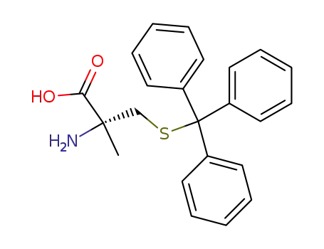 Molecular Structure of 725728-41-6 ((R)-S-trityl-α-methylcysteine)