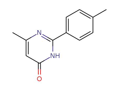 Molecular Structure of 14727-23-2 (4(1H)-Pyrimidinone, 6-methyl-2-(4-methylphenyl)-)