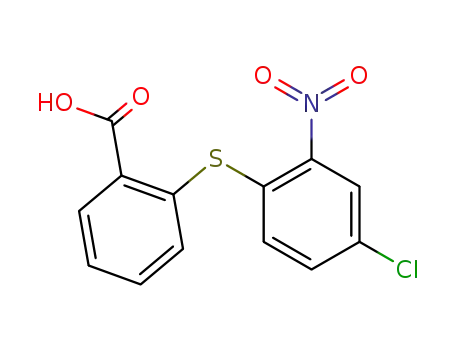 Molecular Structure of 126395-03-7 (2-(4-chloro-2-nitrophenylthio)benzoic acid)