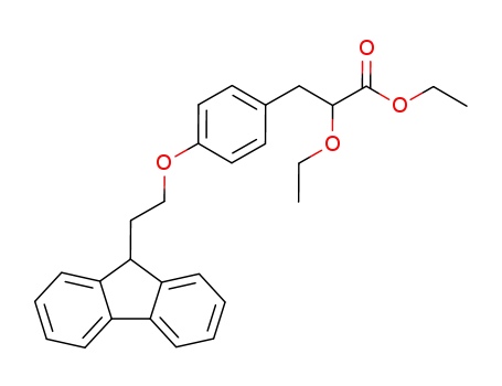 ethyl 2-ethoxy-3-[4-(2-(9H-fluoren-9-yl)ethoxy]phenyl)propionate